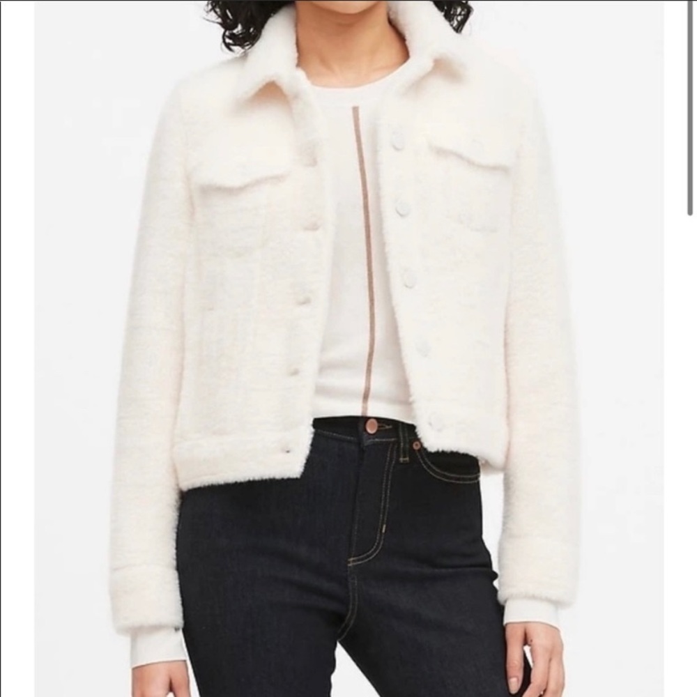 Cream fur jacket! Never worn